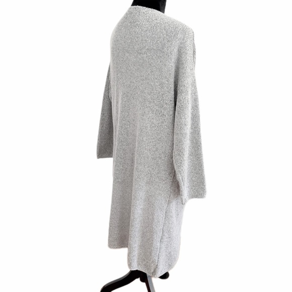 Active USA- Light Gray Open Front Cardigan Duster with Waist Tie (size S) NWOT - Picture 3 of 10